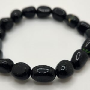 Black Goldstone Tumbled Bracelet – Cosmic Energy & Confidence