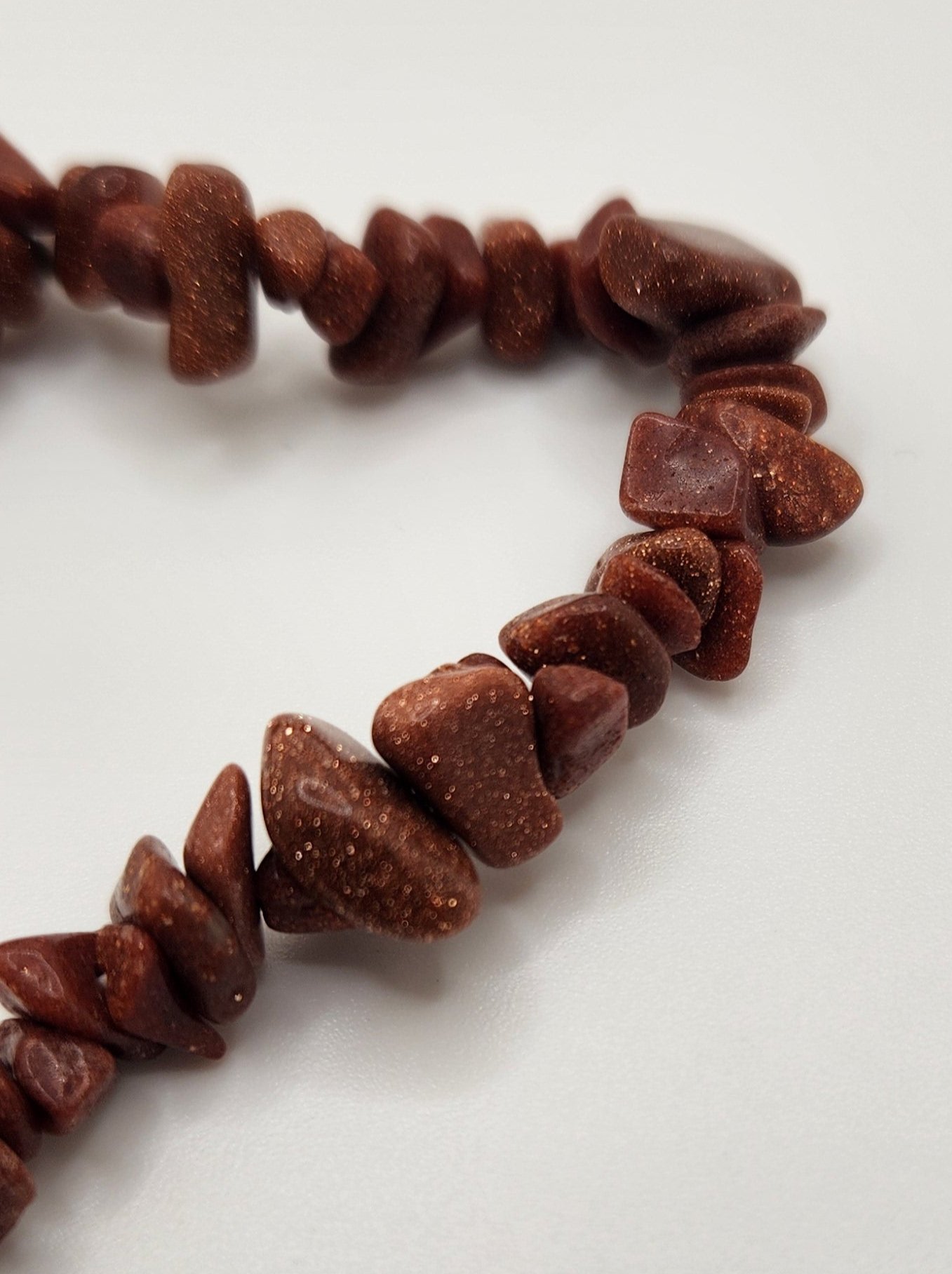 Red Goldstone Chip Bracelet – Energy, Ambition & Vitality