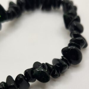 Green Goldstone Chip Bracelet