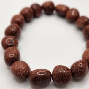 Red Goldstone Tumbled Bracelet