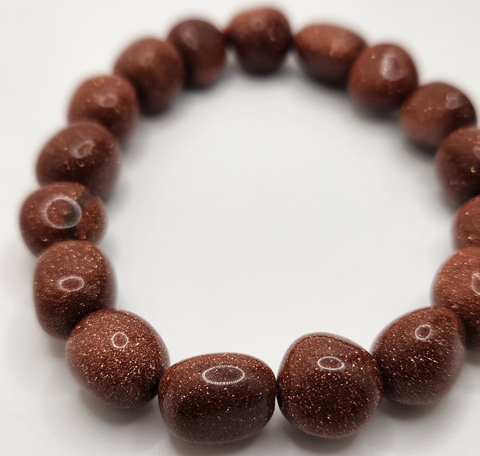 Red Goldstone Tumbled Bracelet