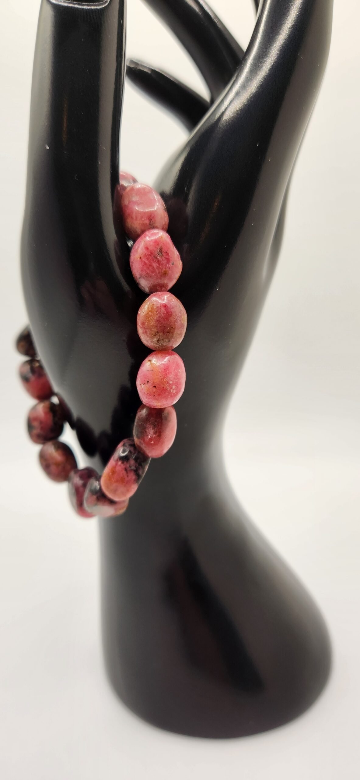 Rhodonite Tumbled Bead Bracelet