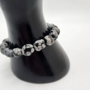 Snowflake Obsidian Bracelet