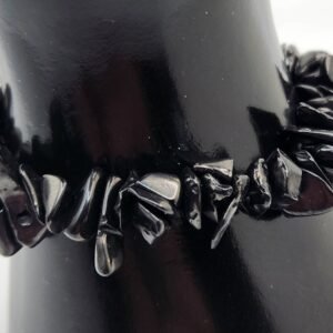 Black Obsidian Chip Bracelet