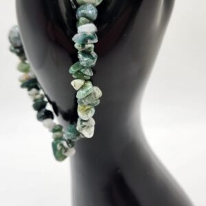 Moss Agate Chip Bracelet