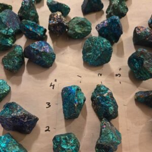 Peacock Copper (chalcopyrite) individual pieces