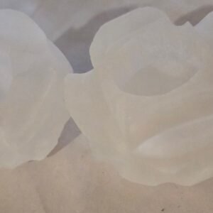 Selenite Flower Candle Holder